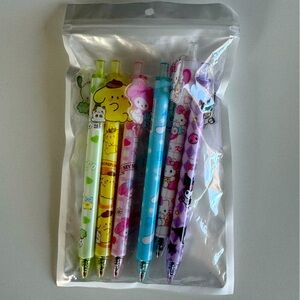 Sanrio Characters 6 Black Pens